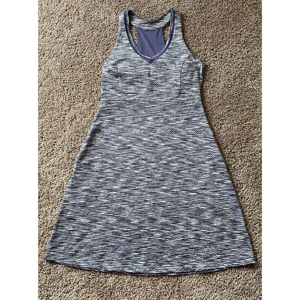 Mpg Womens S Racer Back Athletic Tennis Dress  With Pockets